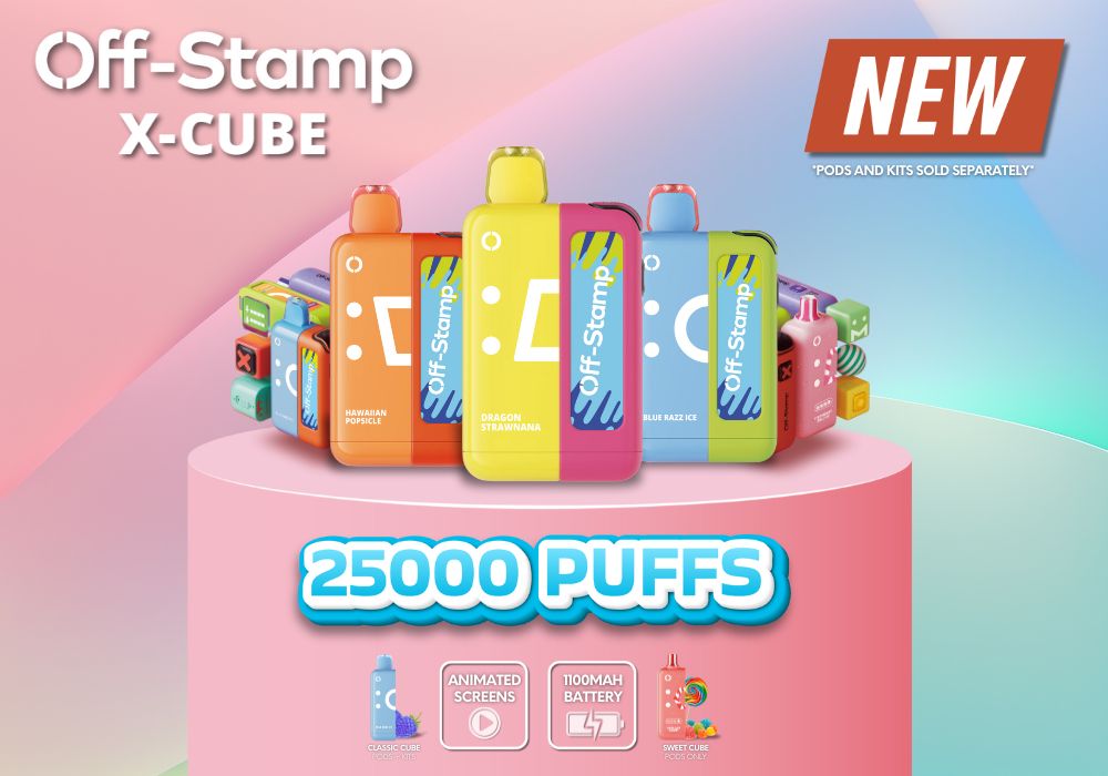 Off Stamp X-Cube 25K Disposable Kit | Apex Vape Wholesale
